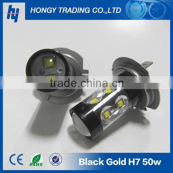 Black-top H7 50w led front fog lamps