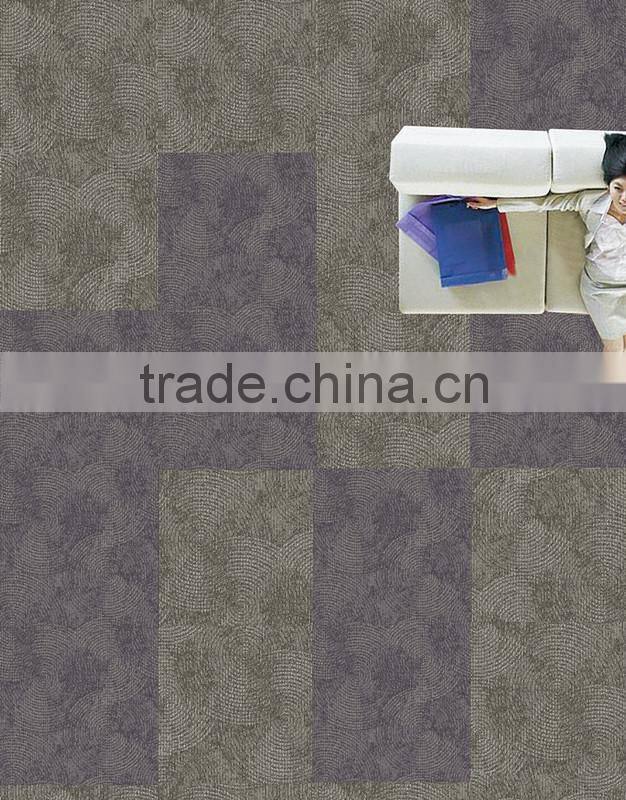 50*50 jacquard carpet tiles with PVC backing