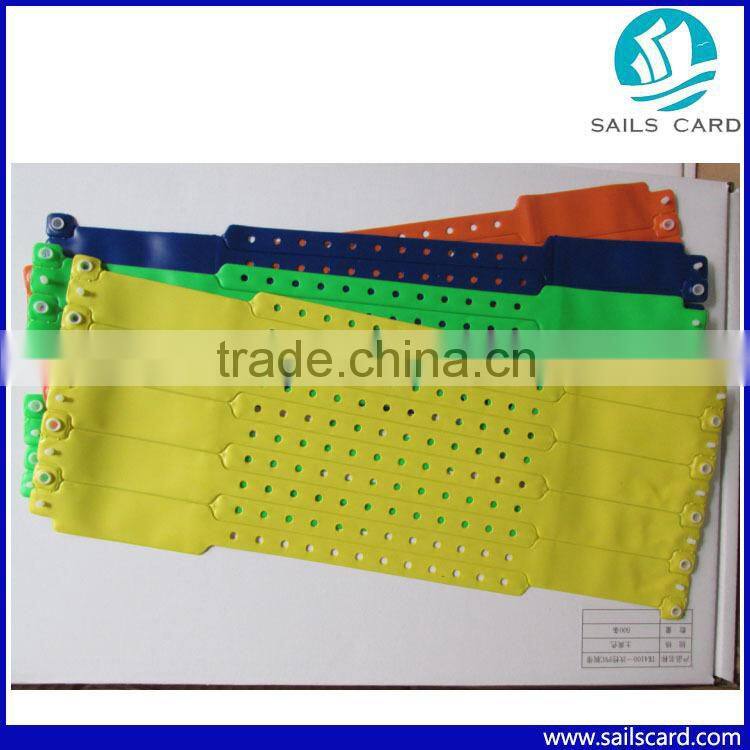 13.56mhz Disposable RFID PVC Wristband for Hospital, Events, Concerts