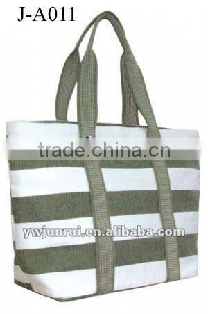 eco friendly many colors stripe beach tote