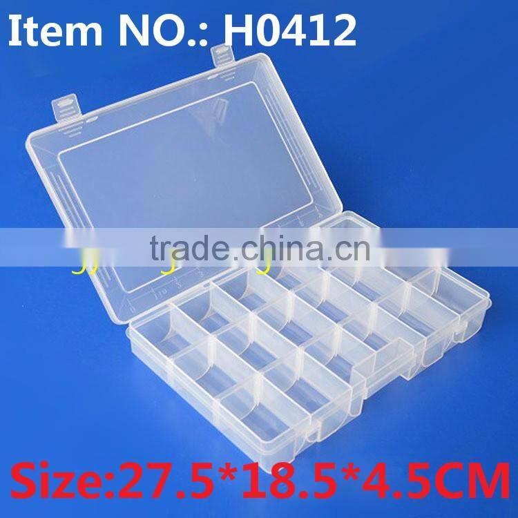 H0412 27.5*18.5*4.5Cm Multipurpose Plastic Box Fishing Tackle Box