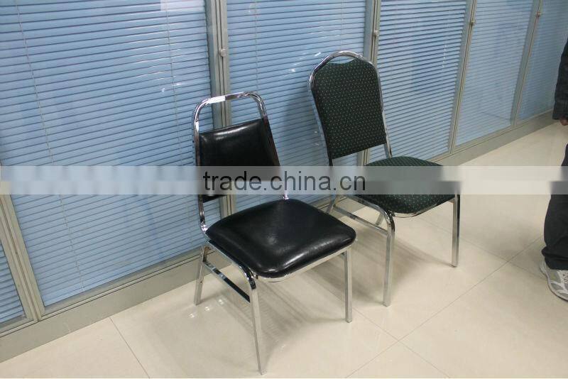 chromed stackable meeting chair