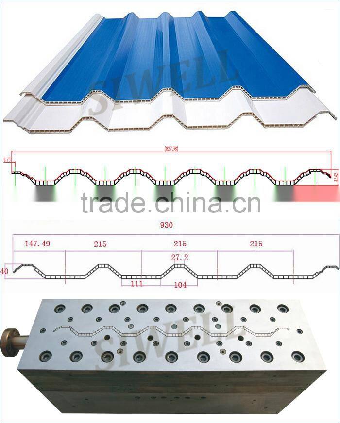 Durale hollow PVC roof panel mould
