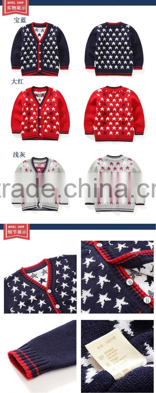Child Clothing Sweater Designs for Kids Handmade Baby Sweater for Boy