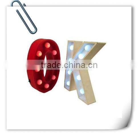 Popular led sign light with the battery marquee light sign