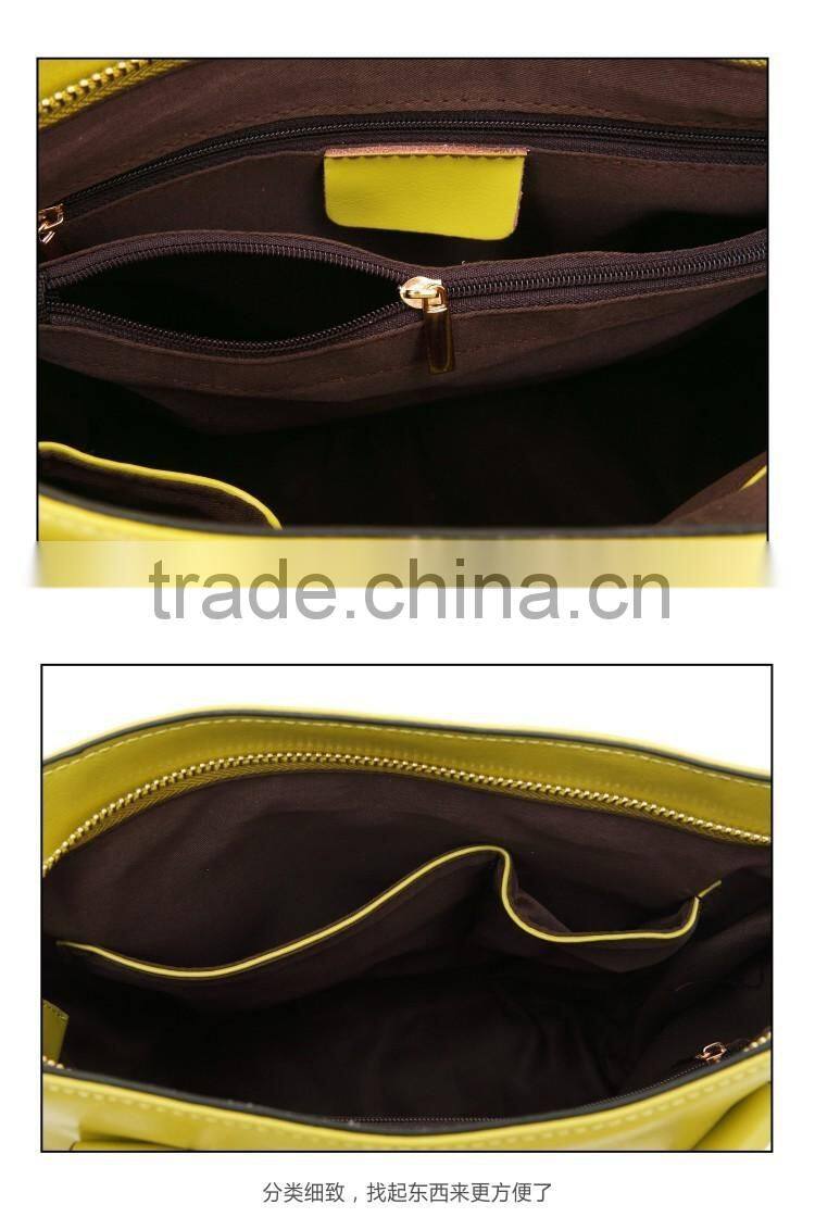 2016 new style daily handbags for girls genuine leather women tote handbags