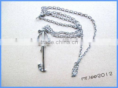 Kindom Hearts Sora Roxas Keyblade/Key Blade Three Wishes Pendant Charm Necklace