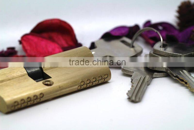 High qulity brass cylinder lock, safe lock cylinder,TRI-CIRCLE high security lock cylinder