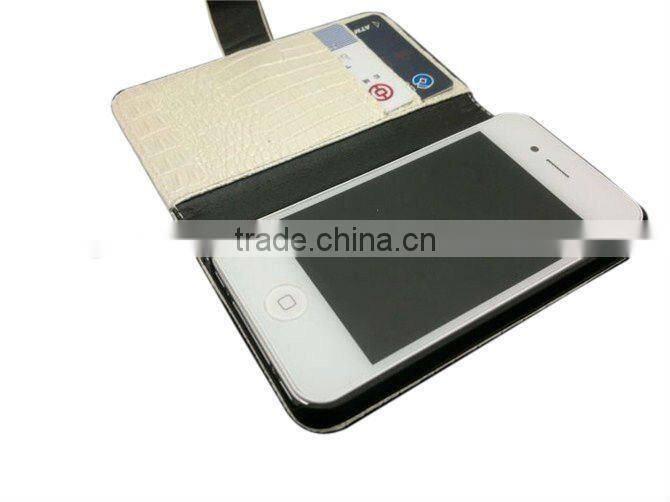 Leather for iphone case id holder
