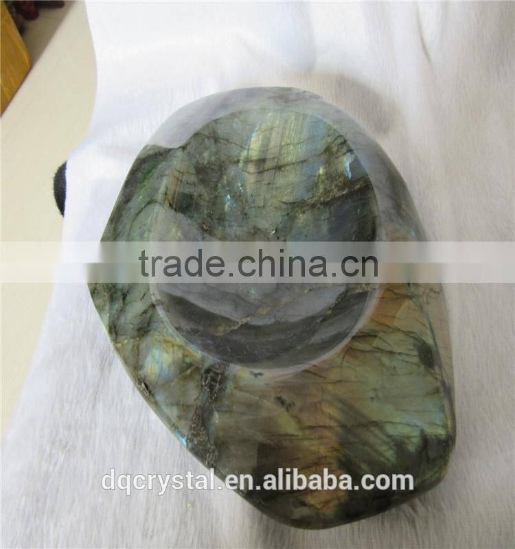2015 hot sale labradorite crystal stone Ashtray for sale