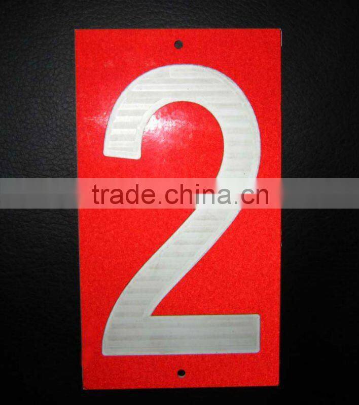 Reflective Numbers Stickers