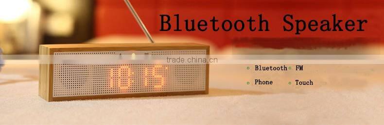 bluetooth speaker square Wooden bluetooth speaker with bass