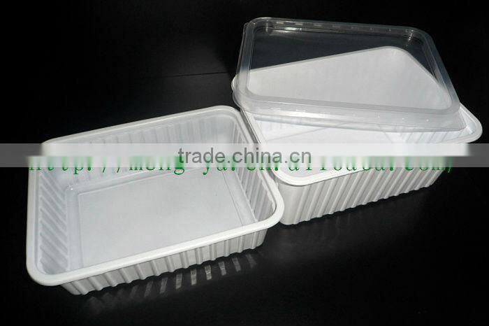 Disposable PP Plastic meal box with lid