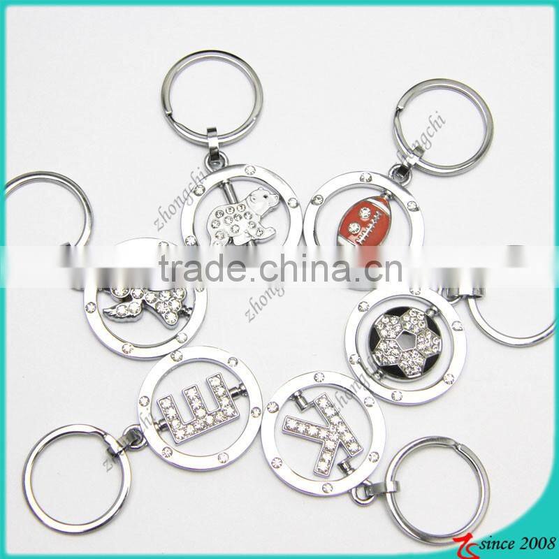 China wholesale keychain metal rotating keychain