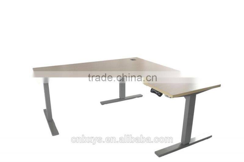 China Wholesale executive L-shape height adjustable computer&office desk and table