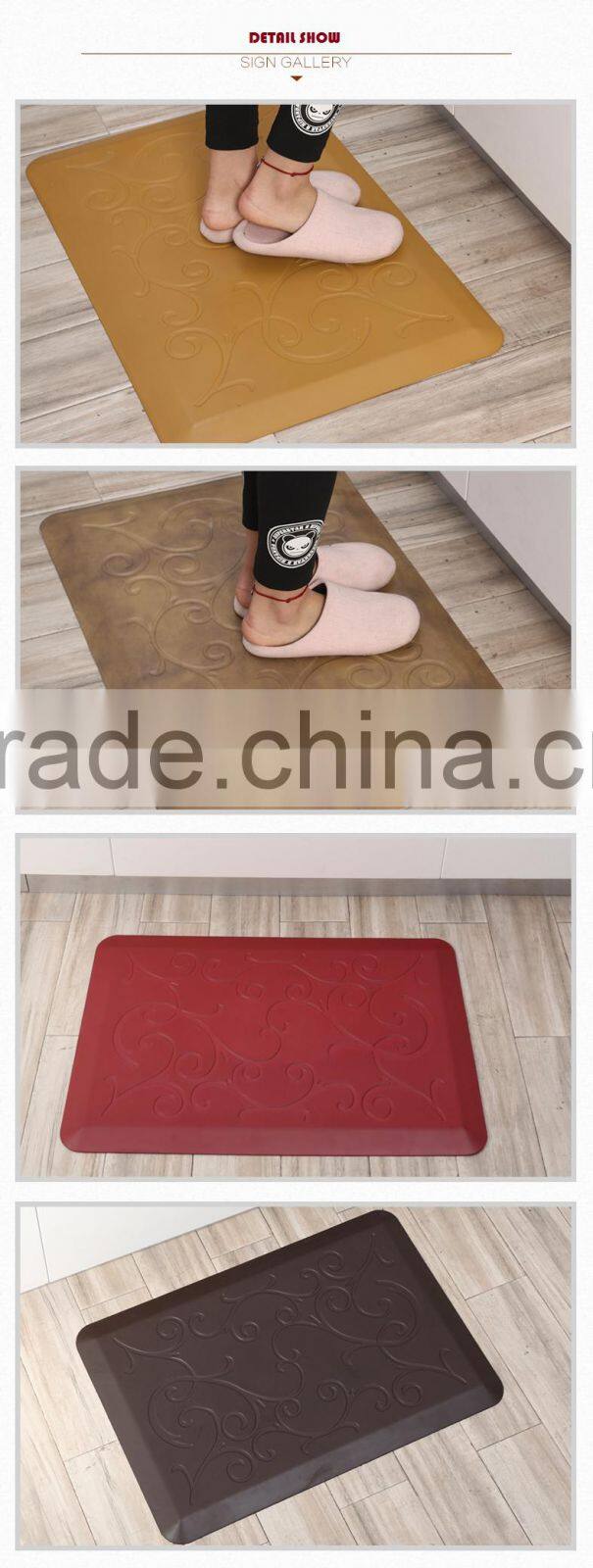 Easy-to-clean beveled edges Foam Kitchen/Office Standing Mat