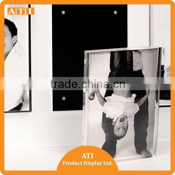 Hot sale 4 x 6 Acrylic Sign Holder with Slant Back Design Clear
