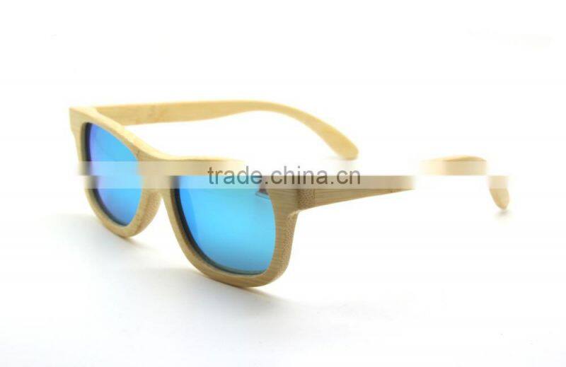 2015 High Quality OEM Wholesale Mirror Lens China Custom Logo Bamboo Sunglasses wholesale dropship