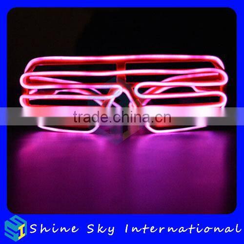 Hot Selling Ligh Up Party Supplies Light Up Glasses for Halloween/Christmas/New Year Party