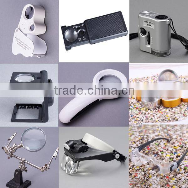 2X95mm 45X22mm 3 LED lights high definition low vision illuminating magnifier