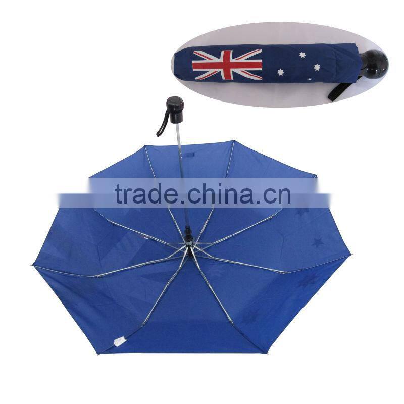 21"*8k 170T polyester 3-folded umbrella/super mini manual open