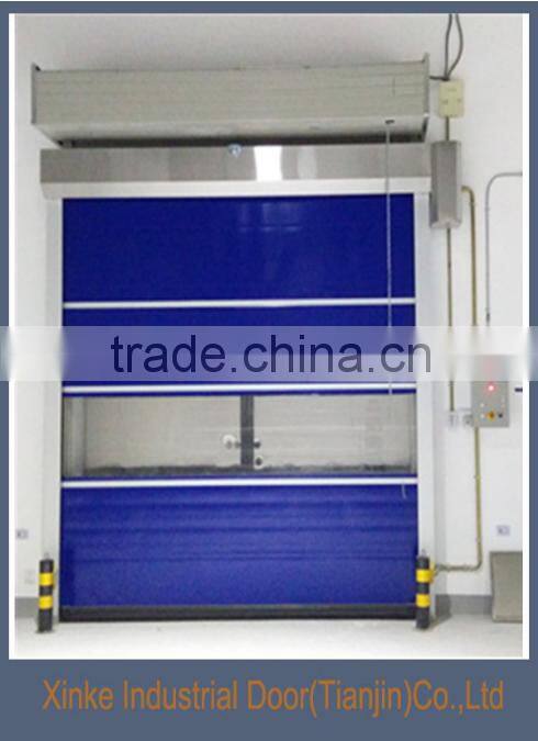 Industrial transparent bullet proof door roller shutter motorized steel automatic doors