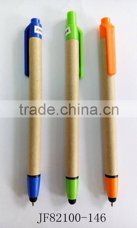 JF82100-146 paper ball point pen, stylus ball pen, new style pen,clik pen