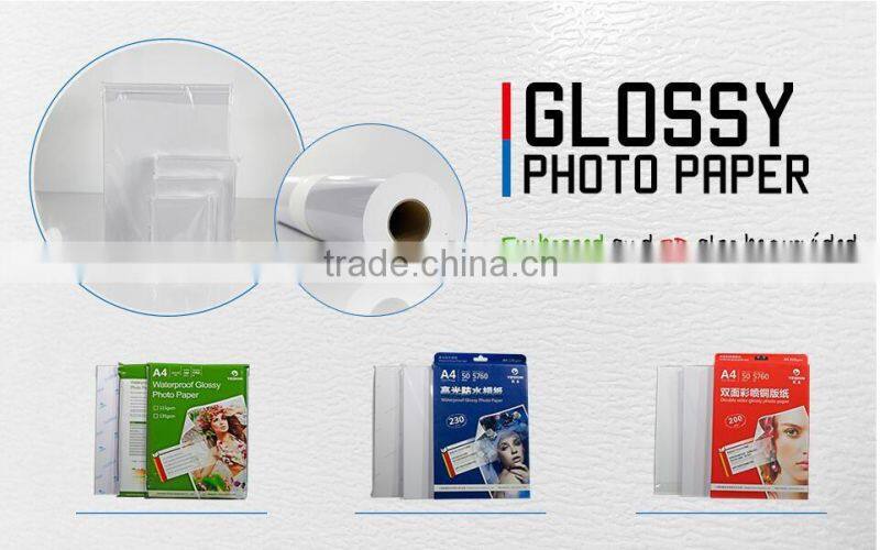 135gsm glossy adhesive photo paper with high quality China manufacturer professional factory
