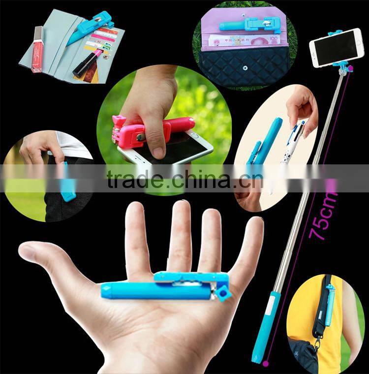 colorful choice mini bluetooth selfie stick wireless