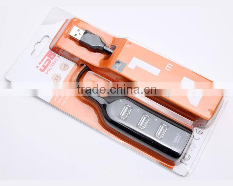 New Wholesale High Speed Mini 4 Port USB 2.0 Hub USB Port For Laptop PC Computer Laptop Peripherals Accessories