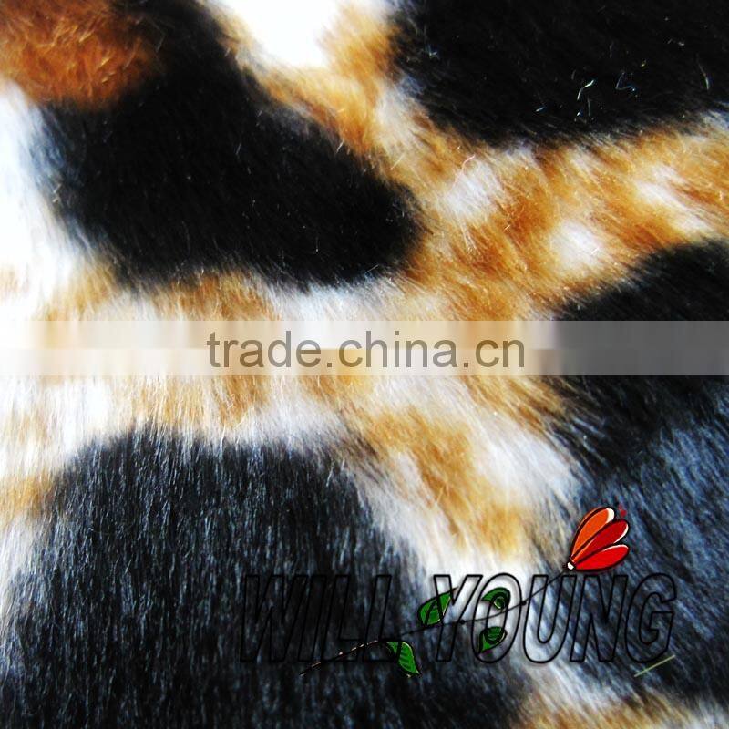 100% polyester animal velboa fabrics/velvet fabric for sofa velvet fabric