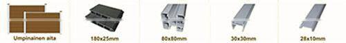 eco friendly composite wood slat garden fence and wpc screening