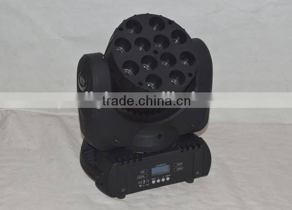 LED wash light moving head 12PCS 10w rgbw stage light with rainbow effect