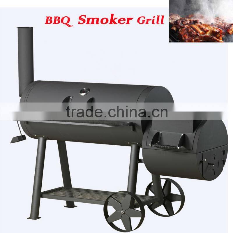 Offset Smoker Gourmet Deluxe Charcoal Grill for garden