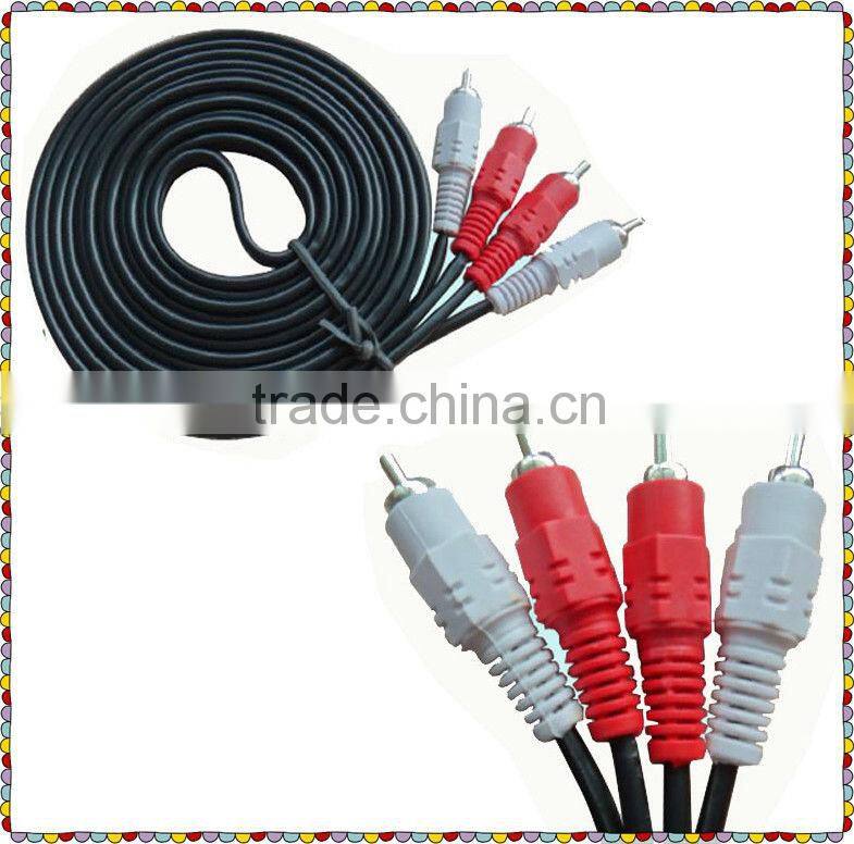 Speaker 4RCA to 4RCA AV Cable/component av cable,4rca plug to 4 rca plug