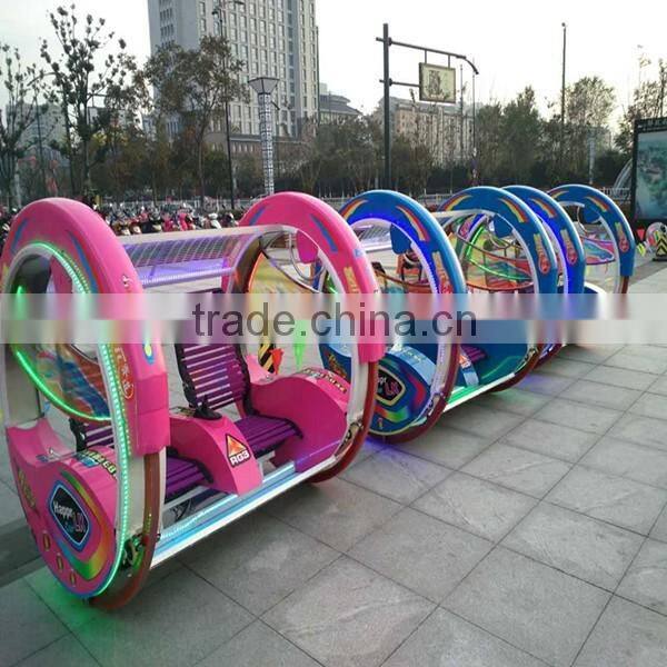 Outdoor amusement equipment luxury car electric happy le bar car for adults
