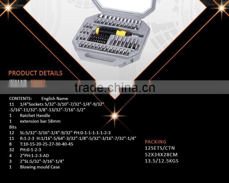 84Pcs Screwdriver Set, Precision Bit Set with Sockets