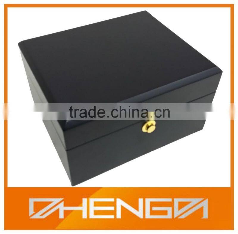HOT SALE Factory Price custom made-in-china black piano lacquer wood presentation boxes (ZDS-SJF018)