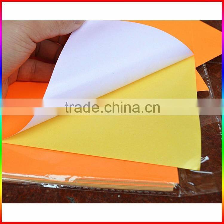 printed fluorescent sticker