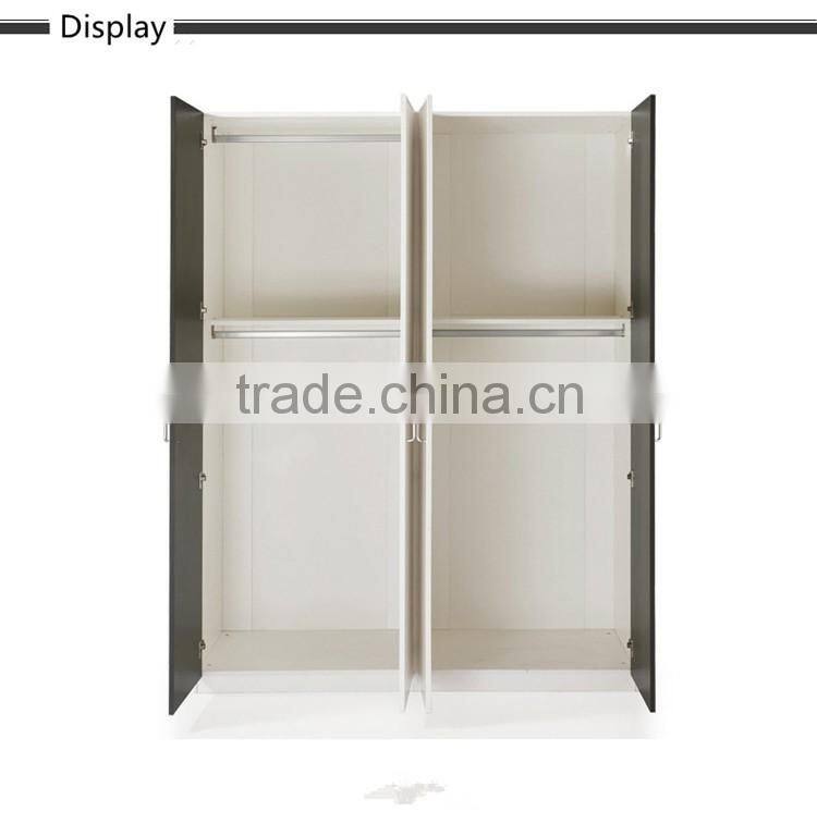 Good quality black and white bedroom wardrobe designs