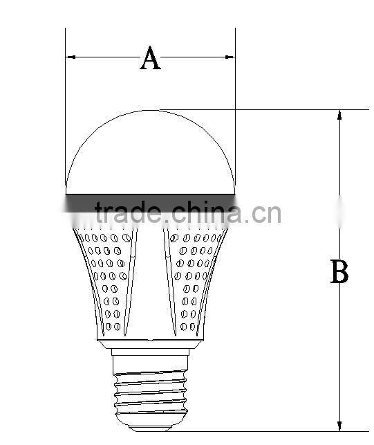3W 5W 7W 9W 10W 12Ve27 led light bulb cool white led light bulb with plastic cover