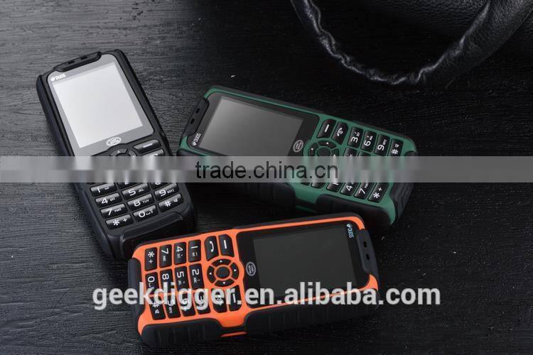 XP3500 Green Quad Band Unlocked Phone FM / MP3 / Dual SIM / Flashlight / Power Bank