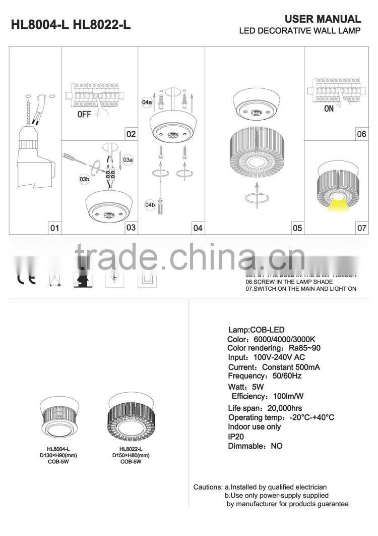 special design aluminum ra85 indoor led decorative light