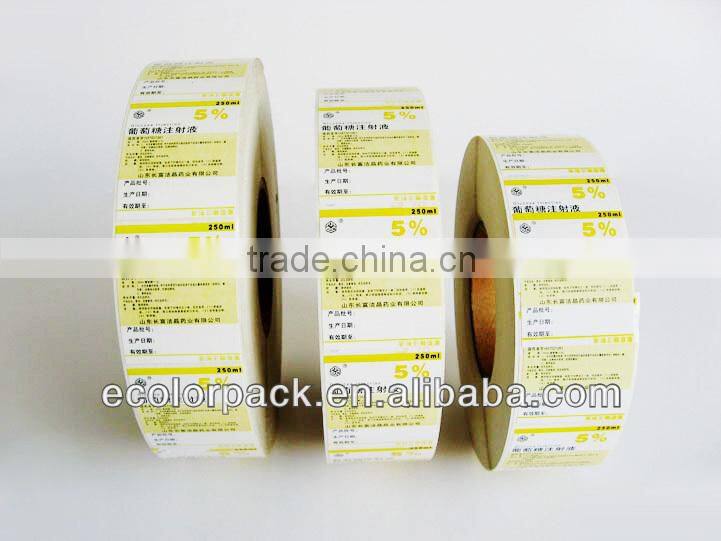 China Custom Paper Adhesive Label Stickers
