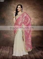 Goodness Beige Georgette On Net Designer Lehenga Choli/indian lehenga online shopping