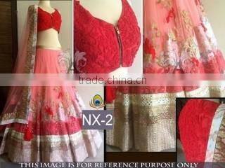 Vibrant White Net Designer Lehenga Choli/Online shopping for Indian lengha choli