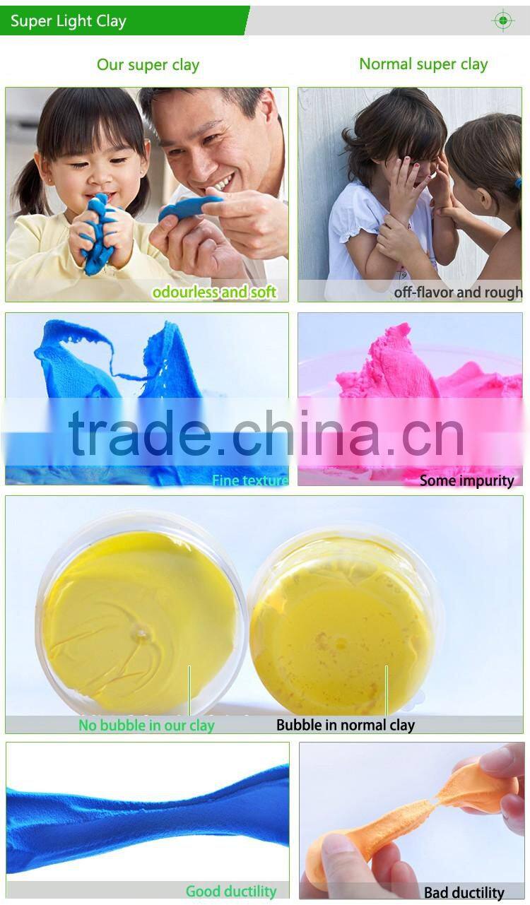 Wholesale High Quality Clay Mixed Color DIY Super Light Clay For Kids Education Toys