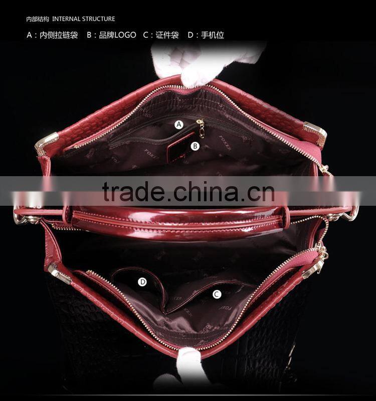 crocodile leather bag wholesale handbag china brand handbag