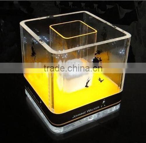 Multi color rechargeable led ice bucket, color changing led lighted champagne bucket