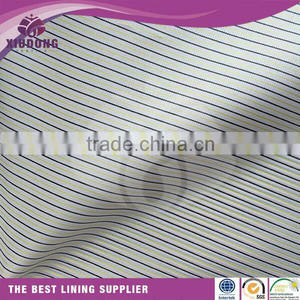 100% polyester men's suit stripe design sleeve lining fabric factory/lining for lining fabric